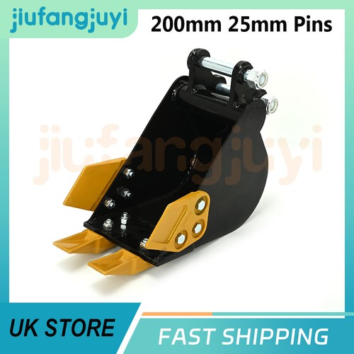 Mini digger digging - digger, bucket