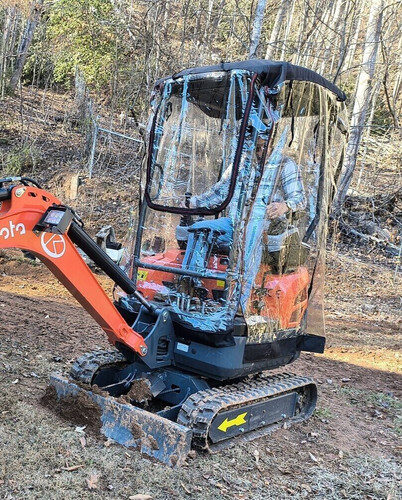 Mini digger rain - rain, cover