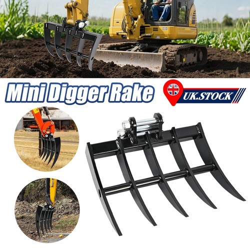 500mm mini excavator rake - 500mm,