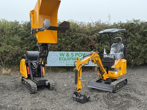 Mini digger excavator - excavator, and