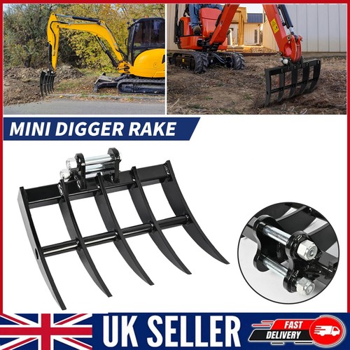 Mini digger rake attachment - mini,