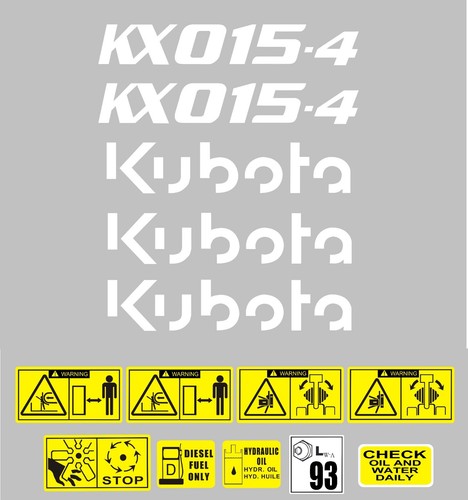 Decal sticker set - set., kubota