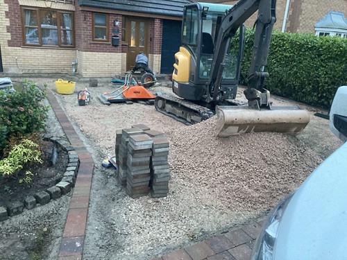 Mini digger excavator hire - digger,