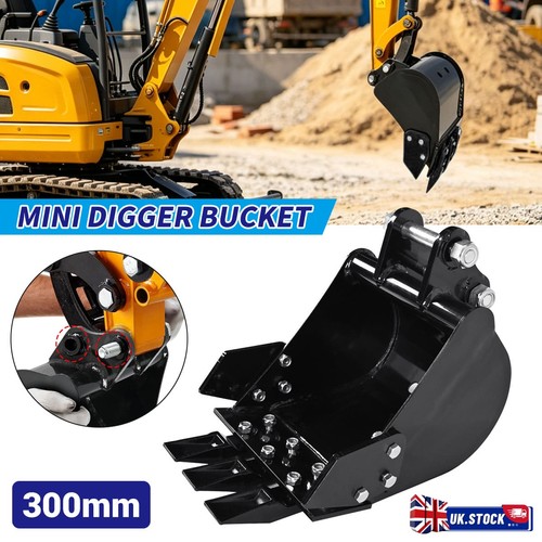 300mm digging bucket 25mm pins - digging,