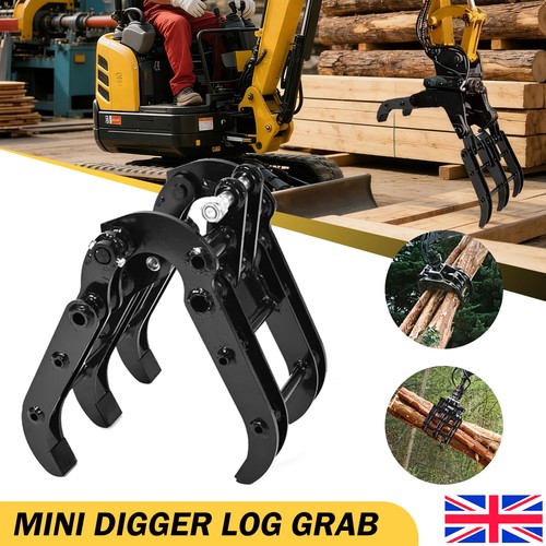 Mini digger log grab - digger,
