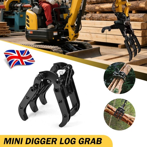 Mini digger excavator - excavator, grab