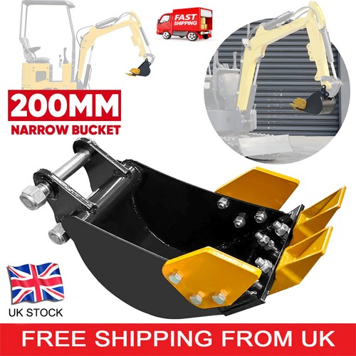Mini digger digging - mini, bucket