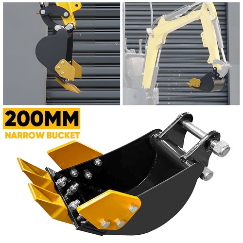 Mini digger digging bucket - digging,