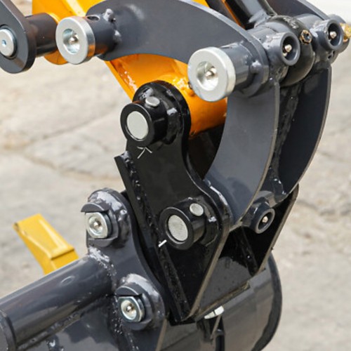 Black mini excavator - mini,